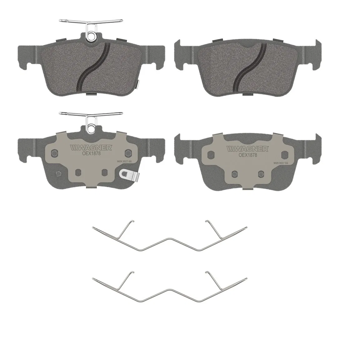OEX1878 – WAGNER BRAKE Brake Pad, FMSI Number D1878-9106 Ceramic Set Of 4 With Mounting Hardware